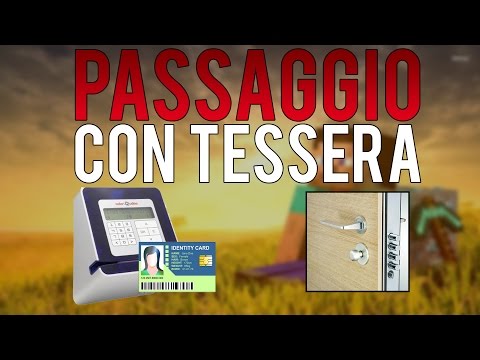 Passaggio Segreto con TESSERA PRIVATA password - Tutorial Minecraft ITA