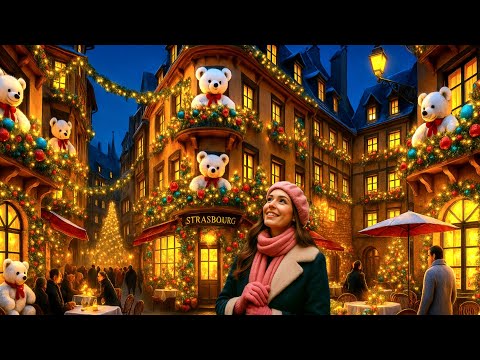 🎄STRASBOURG NIGHT MAGIC🎆 A CHRISTMAS WONDERLAND FRANCE 🇨🇵 4K VIDEO