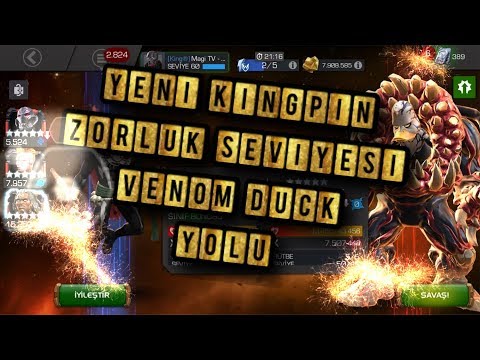 YENI KINGPIN MACERASI ZORLUK SEVIYESI VENOM DUCK YOLU - MCOC