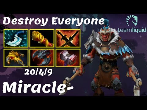 Miracle Troll Warlord - Blink Dagger Destroy Everyone Highlights Gameplay Dota 2 7.22f