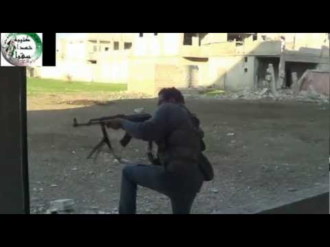 استهداف كتيبة شهداء سقبا رتل عسكري لقوات النظام على طريق مطار دمشق الدولي في ريف دمشق