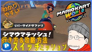 『シマウマラッシュ！』Pスイッチの行き方＆完全攻略プレイ｜マリオカートワールド
