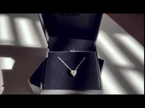 Ritani - Heart Shaped Brilliant 1 Carat Earth Diamond Necklace