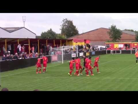Banbury United v Mangotsfield United - Ricky Johnson's First Half Hat-trick