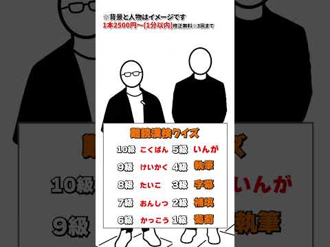Tier表やクイズ系などSNSショート動画作ります イメージ1