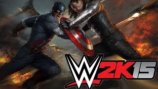 WWE 2K15 / Captain America vs Winter Soldier (CaRtOoNz vs H2O Delirious)