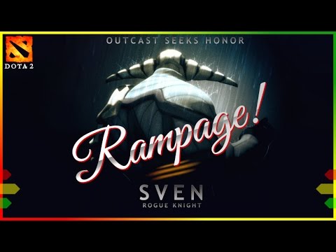 Dota 2 - Sven Rampage (gameplay) | Ranked match