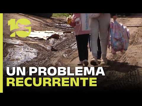 Barrio 16 de Noviembre: calles destruidas y dificultades para transitar tras las lluvias