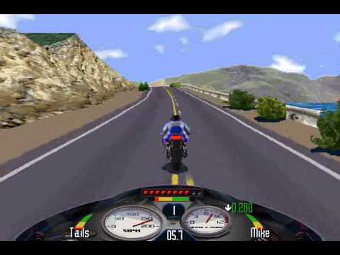 Road Rash (PC) Windows 95 Pacific Highway level 5