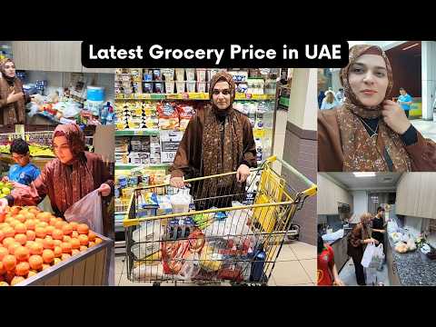 UAE mein mehengai hadd se zyada😧 2 weeks Grocery Shopping ki Price in the vlog