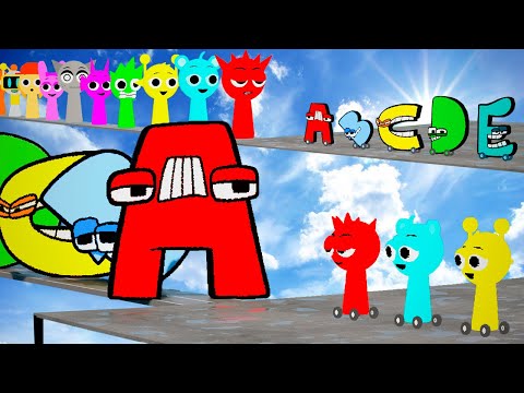 Alphabet Lore A-Z vs ALL SPRUNKIs in Teardown