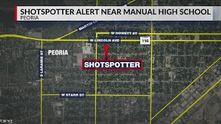 Peoria police arrest juvenile after gunshots detected near Manual High School