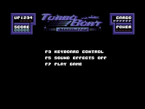 Turbo Boat Simulator Review for the Commodore 64 by John Gage