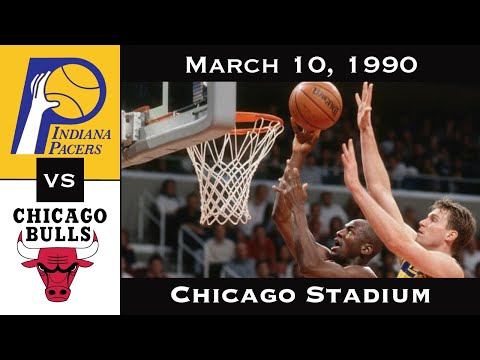 Full Game: Jordan's 45-Point Explosion Silences Reggie Miller | Bulls vs Pacers (March 10, 1990)