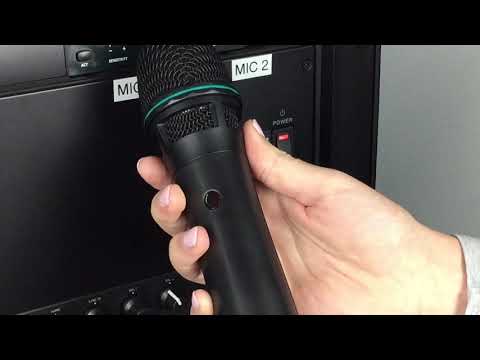 Tuning your microphone into a Mipro Portable PA