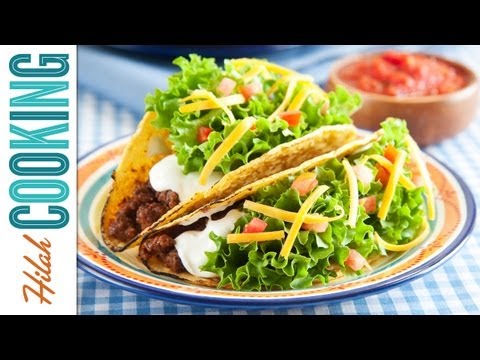 How To Make Tacos!!! Crispy Beef Taco Recipe | Hilah...