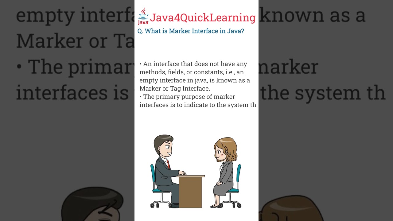 What is Marker Interface in Java #corejava #marker #interfaces #coding  #java4quicklearning
