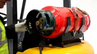 How to Safely change a Forklift Truck Gas Bottle