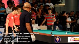 Taiwan Billiard Star Player VS Manny Pacquiao and Ronnie Alcano