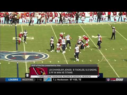 Chandler Jones Records 5 SACKS in Week 1 Win vs. Titans