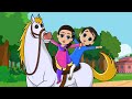 O Mere Ghode Chal With English Subs Lakdi Ki Kathi FunForKidsTV Hindi Rhymes