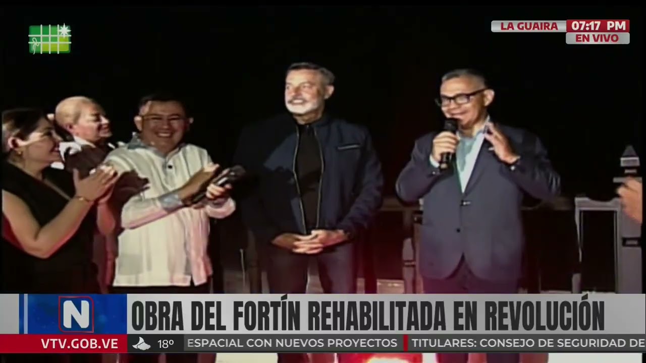 Fortín El Vigía en La Guaira es reinaugurado, 19 de diciembre de 2025