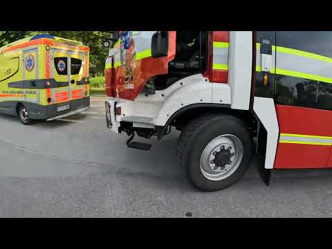 Gasilci Laško - Prometna nesreča - Motorist in osebno vozilo