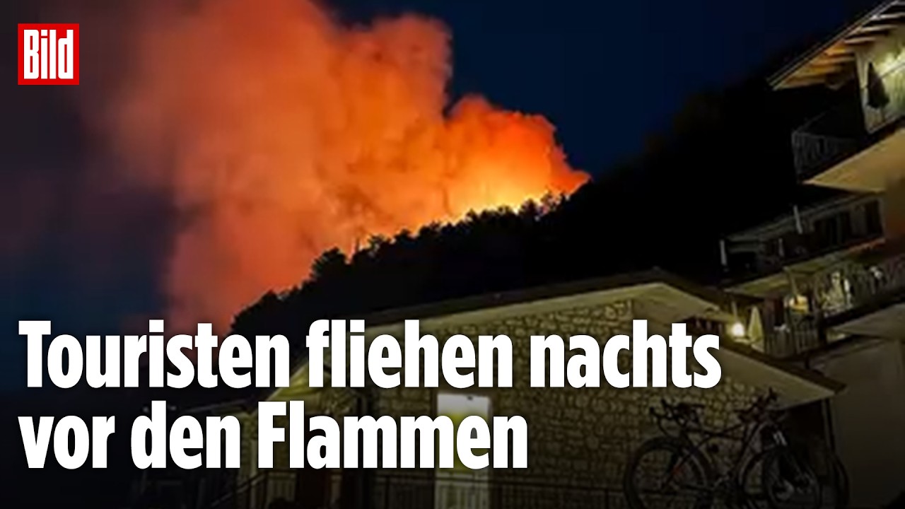 Großbrand am Gardasee: Urlaubsparadies steht in Flammen – Großeinsatz der Feuerwehr