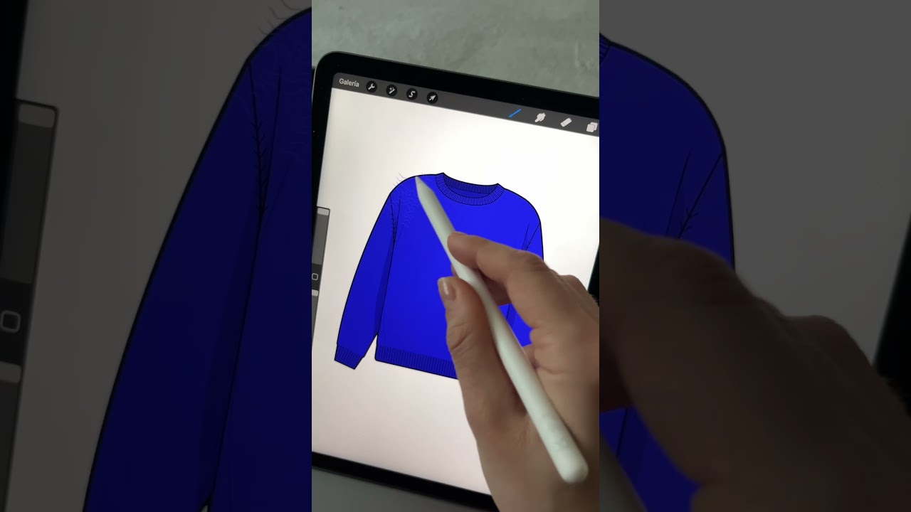 How to Create a Mohair Effect in Procreate | Clothing Design Tutorial ✨
