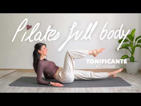 40Min Lezione di PILATES A CASA Tonificante Completa | Addome, Glutei, Gambe, Braccia e Schiena