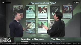 Pro Tour Battle for Zendikar Tournament Center: Drafting with Tom Martell