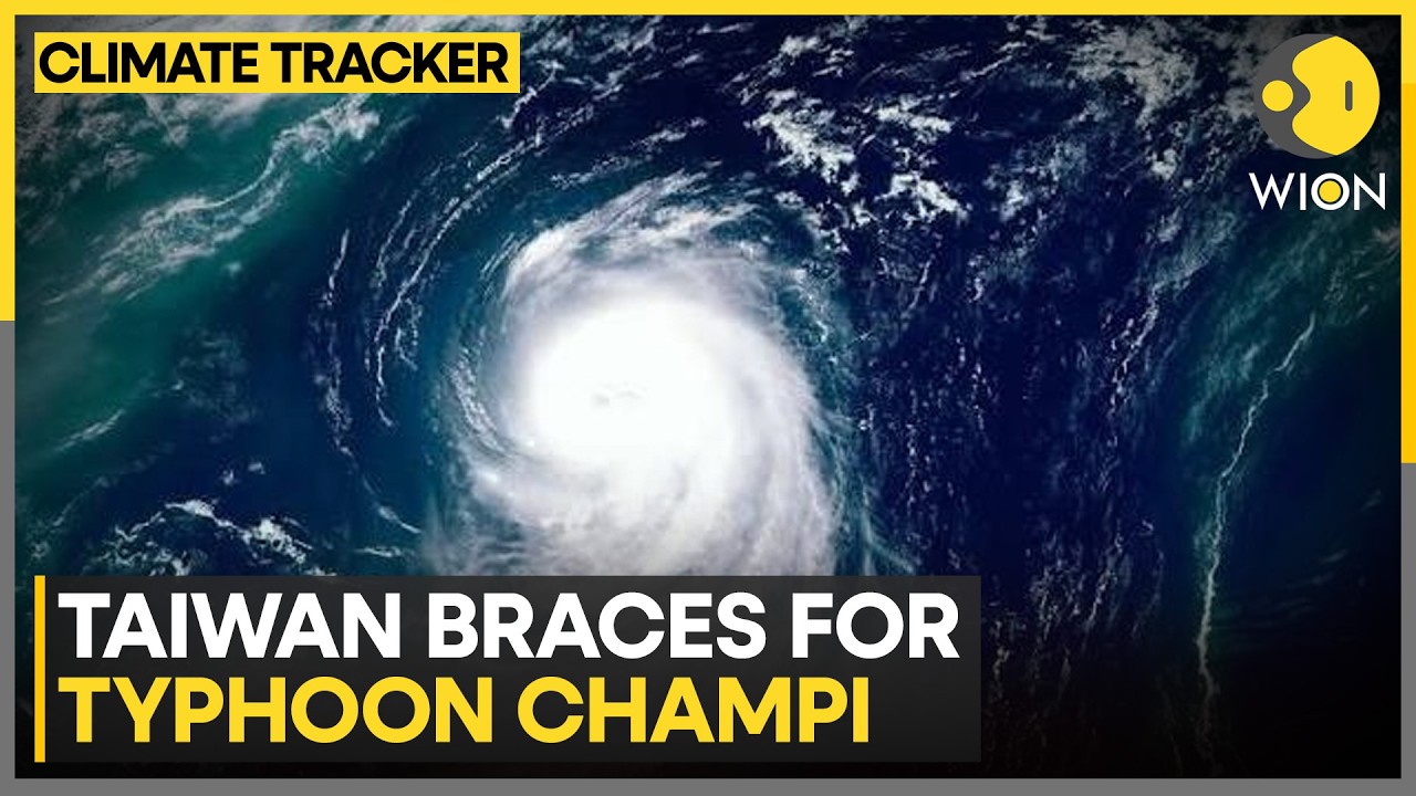Typhoon Champi: Strong Waves Lash the Shores of Taiwan | WION Climate Tracker