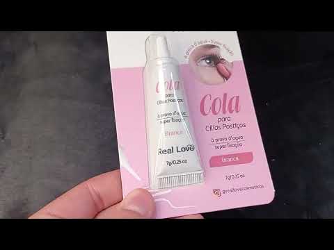 COLA DE CÍLIOS POSTIÇOS BRANCA 7G REAL LOVE