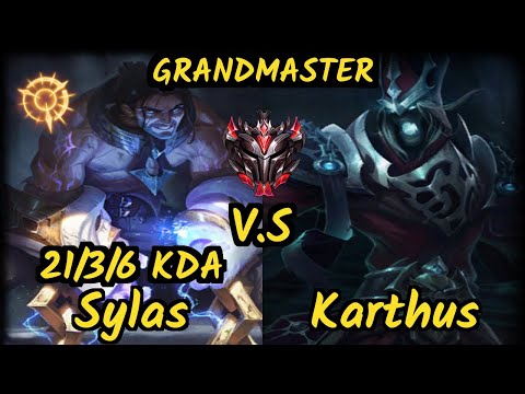 MRDS TynX (SYLAS) vs KARTHUS - 21/3/6 KDA JUNGLE GAMEPLAY - EUW Ranked GRANDMASTER