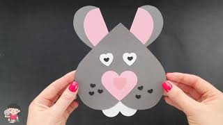 Valentine’s Day Heart Animals Craft Ideas | Creative Blackboard Chalk Drawing | Craft Ideas for Kids