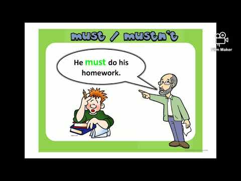 Modals 😉😉  Must & Mustn't