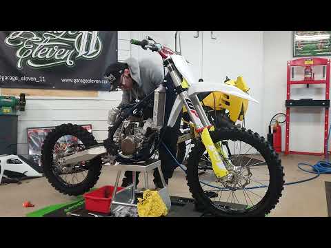Garage Eleven Husqvarna TC150 2 stroke build