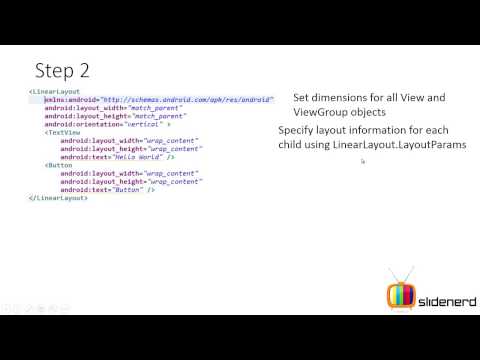 40 Android Linear Layout Using Java Code Part 1 Android Tutorial Hd
