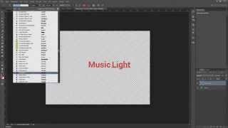 Photoshop Zeitraffer - Music & Light - Logo