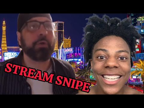 OG Geezer Tries to Stream Snipe IShowSpeed on the Las Vegas Strip!