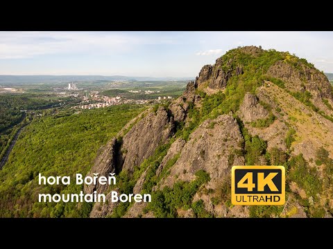 Czech republic - Mountain Boren by drone - 4K | drone footage