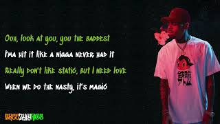 Chris Brown - Get Off [LYRIC VIDEO]