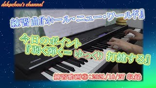 【大人から始めたピアノ初心者の練習動画】ホール・ニュー・ワールド③