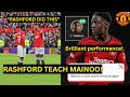 Marcus Rashford show LEADERSHIP QUALITY to teach Kobbie Mainoo vs Fulham | Man United