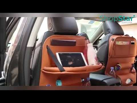 thumbnail video image 2 of Organizador de Asiento con Mesa para Coche Beige KAUFHAUS.com.mx Kaufhaus, 2 of 7