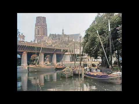 Nog meer prachtige beelden van Rotterdam en de Havens rond 1915 in kleur! Rotterdam in 1915 (color!)