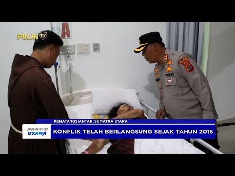 KAPOLRES SIMALUNGUN BESUK KORBAN DAN SERUKAN PERDAMAIAN PT TPL DENGAN MASYARAKAT