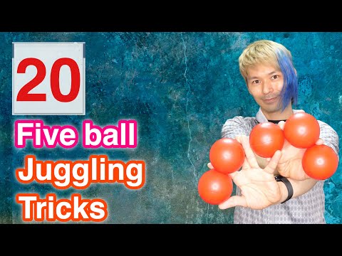 20 five ball juggling tricks
