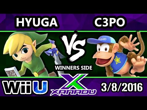 S@X 140 - SF | Hyuga (Toon Link) Vs. TA | C3PO (Diddy) SSB4 Tournament - Smash Wii U - Smash 4