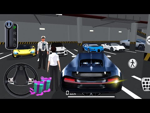 New Cars Golden Bugatti Chiron | 3D Driving Class Android iOS Gameplay 2025 | 3D Car Game